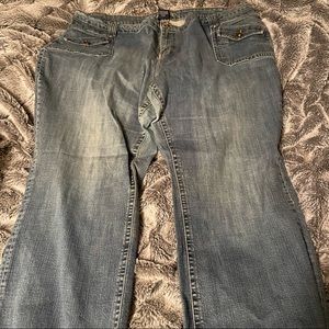 LA Blues Jeans Embroidered Pockets Size 26W